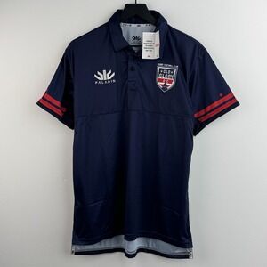 Paladin Performance Polo Shirt Men's M Navy Old Glory DC‎ Rugby Football MLR NEW